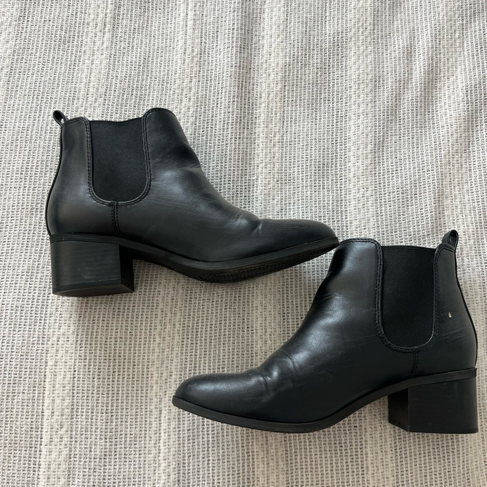 Womens black booties